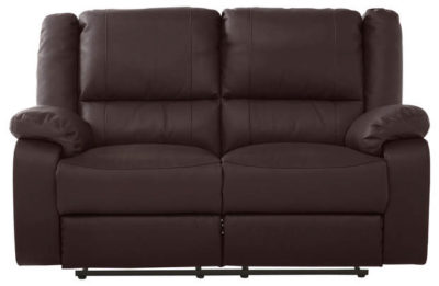 HOME Bruno Regular Manual Recliner Sofa - Chocolate